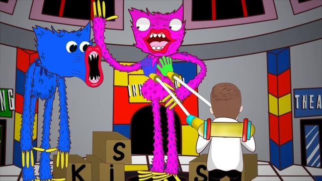 мистер Бист Vs Хаги Ваги + Мама Лонг Легс из Poppy Playtime смотреть онлайн