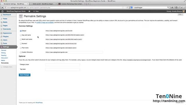 9. WordPress Permalink Structure - WordPress Essentials смотреть онлайн