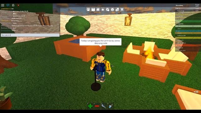 James Bay Let it Go Roblox Music Code смотреть онлайн