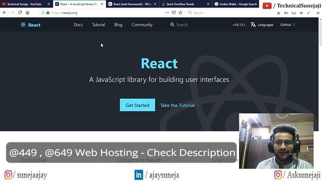 ReactJS Tutorial - 1 - Introduction ?? | React tutorial beginner to advanced ? смотреть онлайн