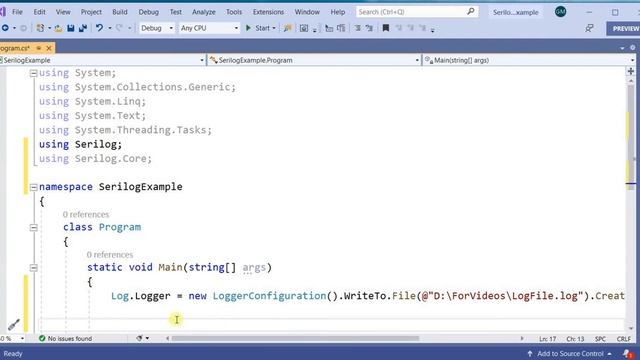 Start using simple logging mechanism in C# using a powerful Serilog framework. смотреть онлайн