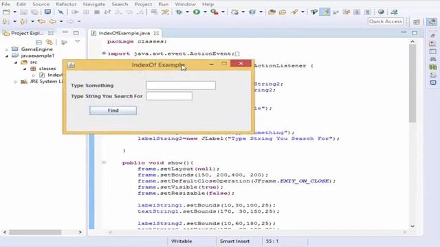 Video #2 Java Tutorial - indexOf Example Java : Strings In Java смотреть онлайн