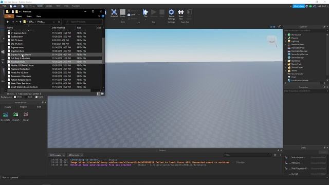 How to put a rbxm file into roblox studio смотреть онлайн