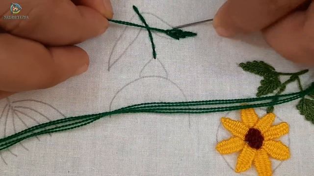 Hand embroidery easy 9 flowers design#gorgeous flowers tutorial смотреть онлайн