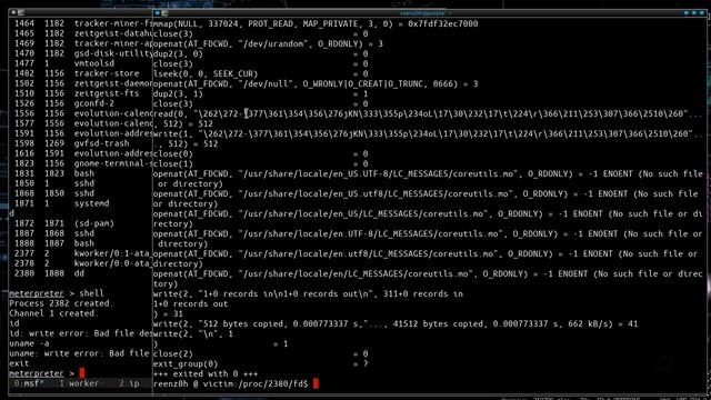 Meterpreter Remote Injection in Linux: Part 3 - troubleshooting self-modifying dd смотреть онлайн
