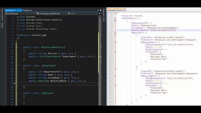 Example 3: How to Deserialize JSON Data into Custom C# Class Objects using Newtonsoft. смотреть онлайн