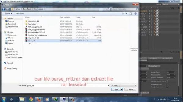 Import MTL to Cinema 4D