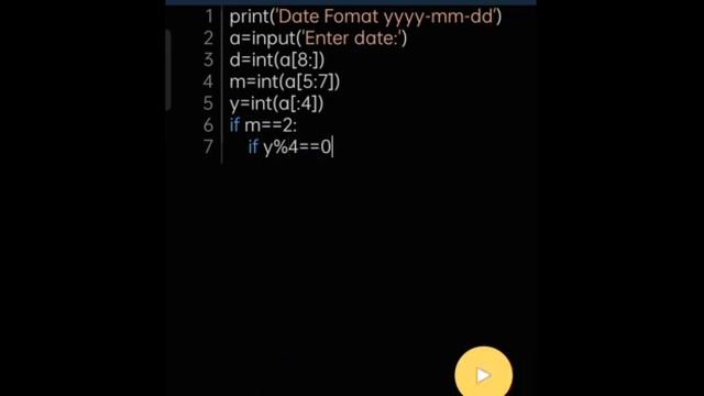 Program to ask today's date from user & print left days in current month in python language. смотреть онлайн