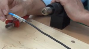 Монтаж термоусадки с припоем