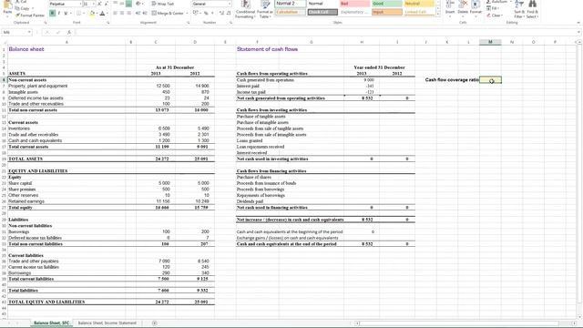 Calculating Cash Flow Coverage Ratio in Excel смотреть онлайн