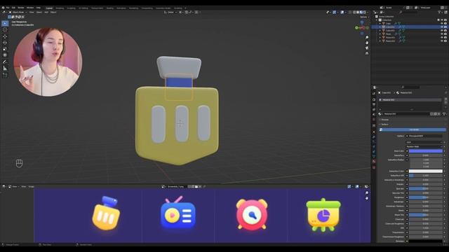 ICON МАРАФОН | BLENDER | ДЛЯ НАЧИНАЮЩИХ 6 ИЗ 20 | RU | Amelia Russo смотреть онлайн