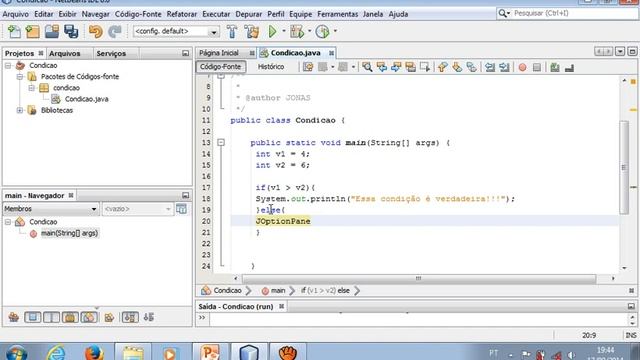 IF ELSE no Netbeans video aula Java смотреть онлайн