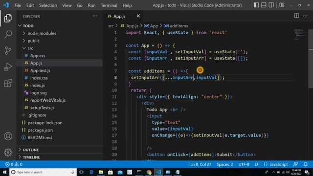 Building a Todo List App Project in ReactJS from Scratch in Hindi смотреть онлайн