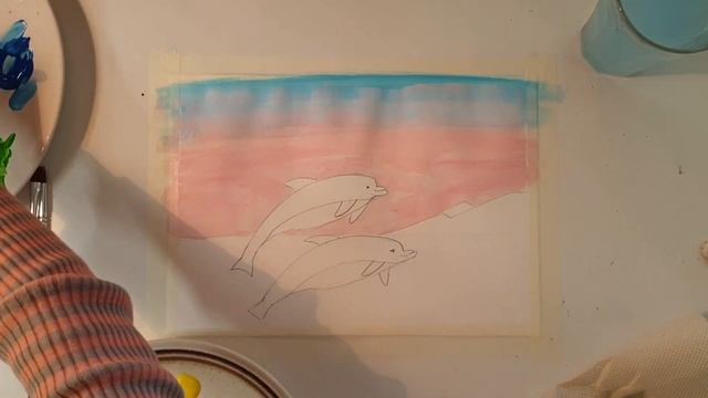 Рисуем Дельфинов || Как нарисовать Дельфина! смотреть онлайн