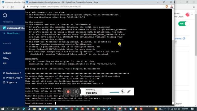How To Install WordPress On Digital ocean || 60 Days Free VPS Hosting For WordPress смотреть онлайн