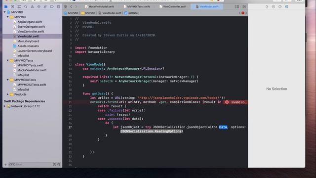 Using MVVM for Dependency Injection Using Storyboards смотреть онлайн