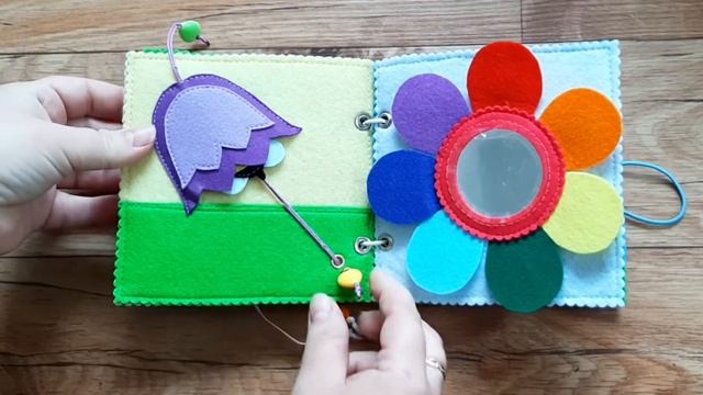 Развивающая книжка из фетра для самых маленьких. Минибук #11 смотреть онлайн