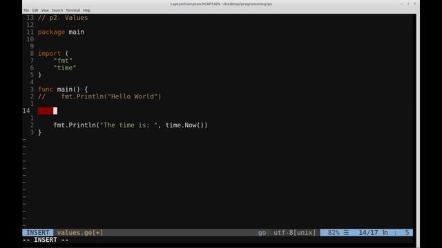 Values - Go Lang Programming Tutorial: Part 2 смотреть онлайн