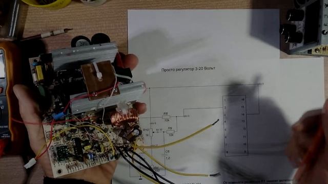 Универсальное зарядное устройство на основе АТХ БП ISO-450PP Диапазон 3 - 18 Вольт и 0,2 - 10 Ампе смотреть онлайн