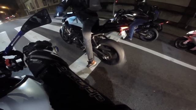 MT07 / FZ07 OVERTAKES, POWER WHEELIES, BURNOUT SNDS THUG LIFE BONUS смотреть онлайн