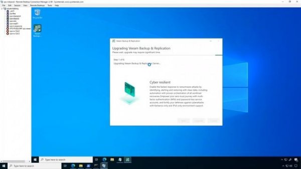 Upgrading Veeam Backup & Replication V11a to V12