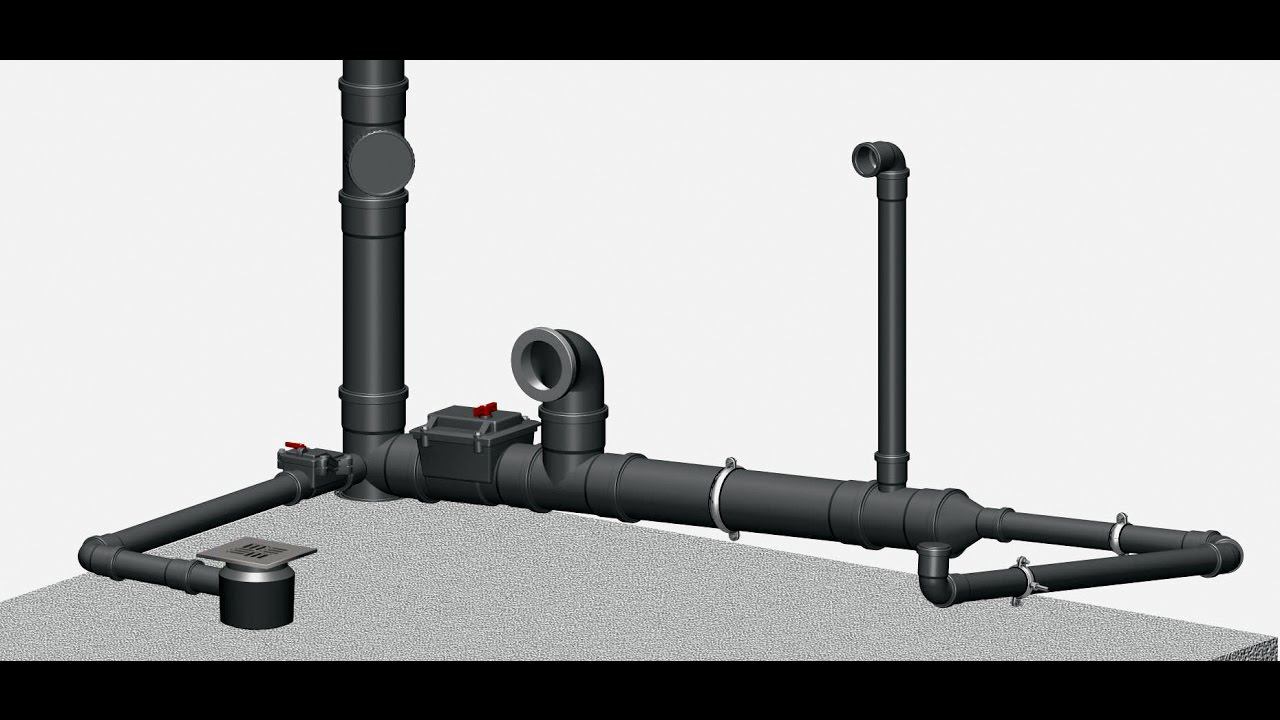 ArchiCAD MEP Modeler. Example sewer design.
