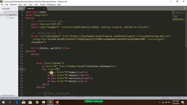 3 bootstrap navbar second смотреть онлайн