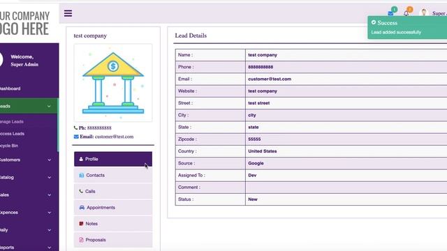 Leads Management Software - PHP Lead Management Script - Free Lead Management -System - phpcrm.com смотреть онлайн