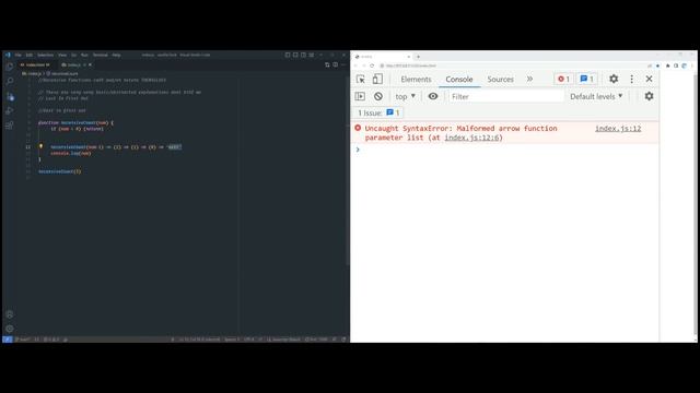 JavaScript How basic Recursive Functions Operate смотреть онлайн