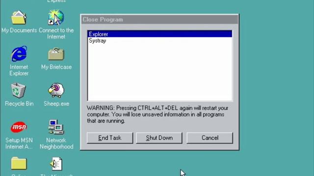 Завершаем системные процессы в Windows 98 смотреть онлайн