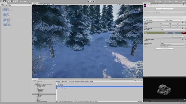 [UNITY] SGD: Winter forest in mountains | Speed Level Design смотреть онлайн
