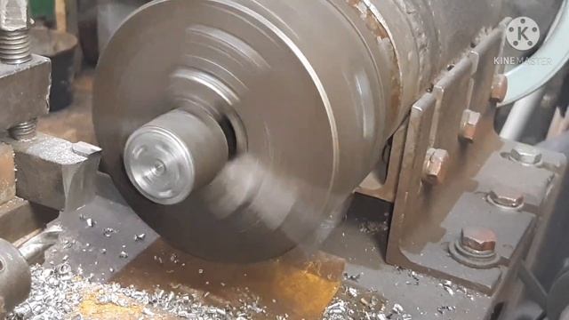 Самодельный токарный станок по металлу, подошва задней бабки. смотреть онлайн