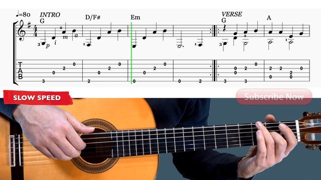 The Rolling Stones - As Tears Go By / Fingerstyle Guitar Lesson + TAB смотреть онлайн