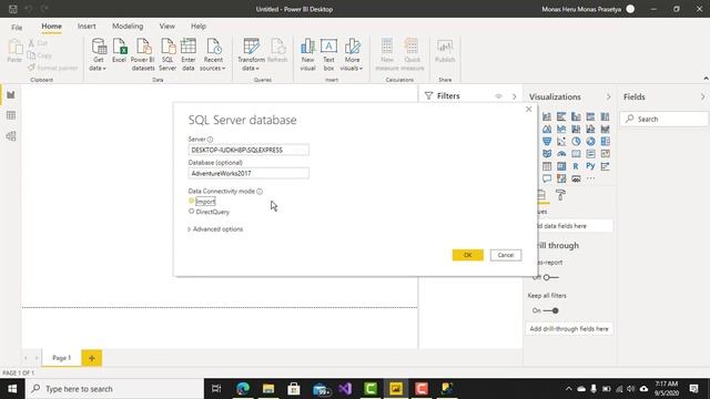 Power BI : Mengambil data dari SQL Server смотреть онлайн