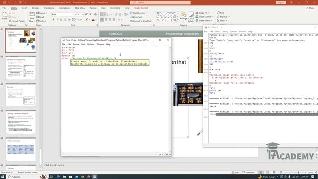 Python Basics 05: Getting Started - Revision and the print() Function [Urdu/Hindi] смотреть онлайн