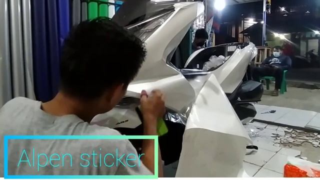 wrapping all new honda pcx 2021 warna bening oracal 651 / 000. смотреть онлайн