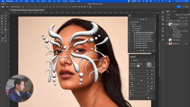 easily make Blender effects in Photoshop FAST | Metallic 3D Chrometype Effect Tutorial смотреть онлайн