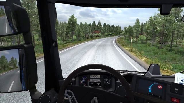 Silent Trucking - Renault Range T - New Swedish/Finnish Towns in ProMods 2.50 - ETS2 (No Commentary смотреть онлайн