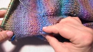 Шраг спицами из пряжи Nako Artist / МК Людмилы Тен