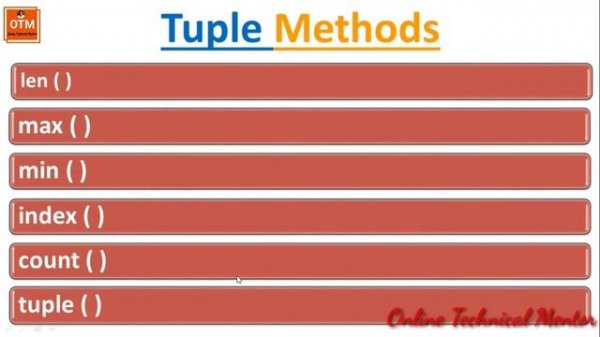 Python Tuple Methods and Functions