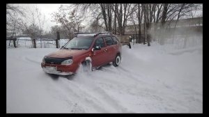 Лада Калина с САМОБЛОКОМ удивляет
