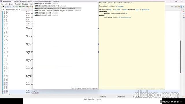 Java Programming Session 29: LinkedList Data Structure With Set Interface Itroduction смотреть онлайн