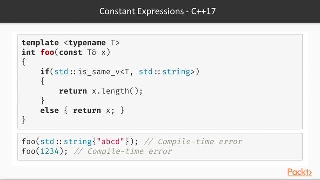 Mastering C++ Standard Library Features : Constant Expressions | packtpub.com смотреть онлайн