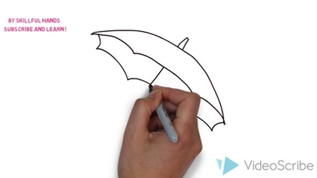 How to Draw an Umbrella / Как нарисовать Зонтик смотреть онлайн