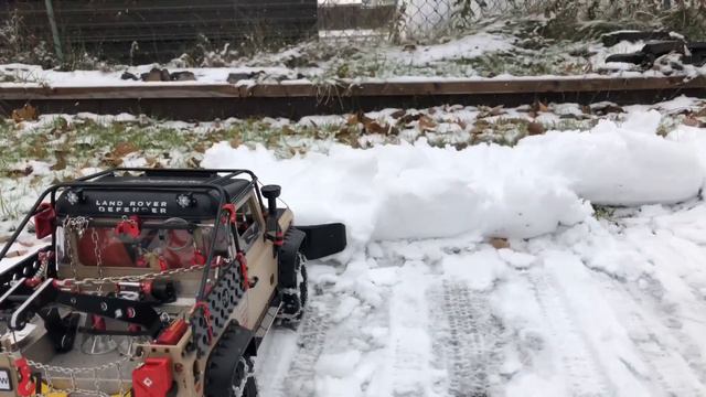 Rc 4x4 Crawler Scale Truck 1/10 Defender D90 Snow Plow