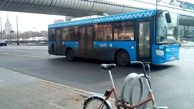 Пресненская набережная ЛмАЗ-4292.60 (1-2-1) борт 15853 по маршруту 243 смотреть онлайн