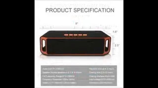 Loudspeaker FM Radio USB Mic TF card Function Wireless Bluetooth Speaker смотреть онлайн