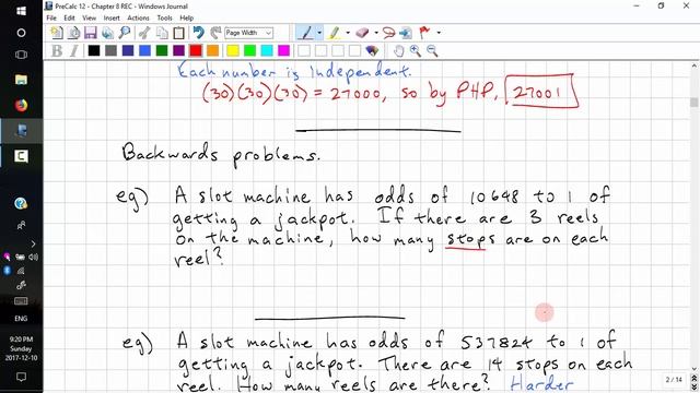 PreCalculus 12 Chp 8.1 - Fundamental Counting and Pigeonhole Principle (2017) смотреть онлайн