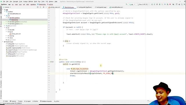 Implementing Google Sign In for Android Application смотреть онлайн