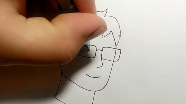 Как нарисовать парня в очках смотреть онлайн